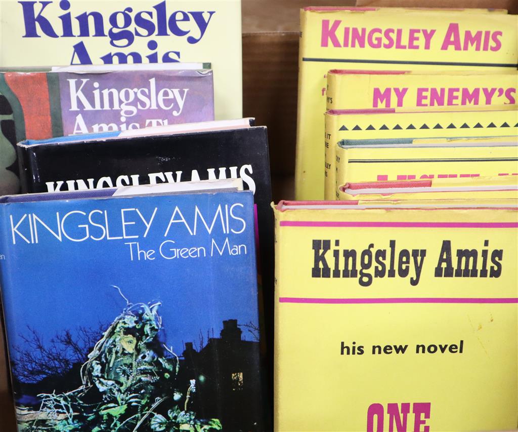 Amis, Kingsley - Six works, signed by the author, One Fat Englishman, 1963; That Uncertain Feeling, 8th impression, 1964, Lucky Jim, 23